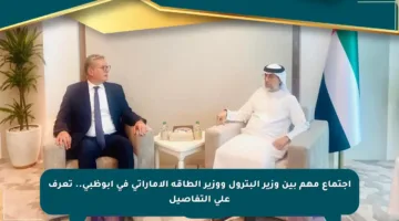 اجتماع مهم بين وزير البترول ووزير الطاقة الإماراتي في أبوظبي.. تعرف على التفاصيل